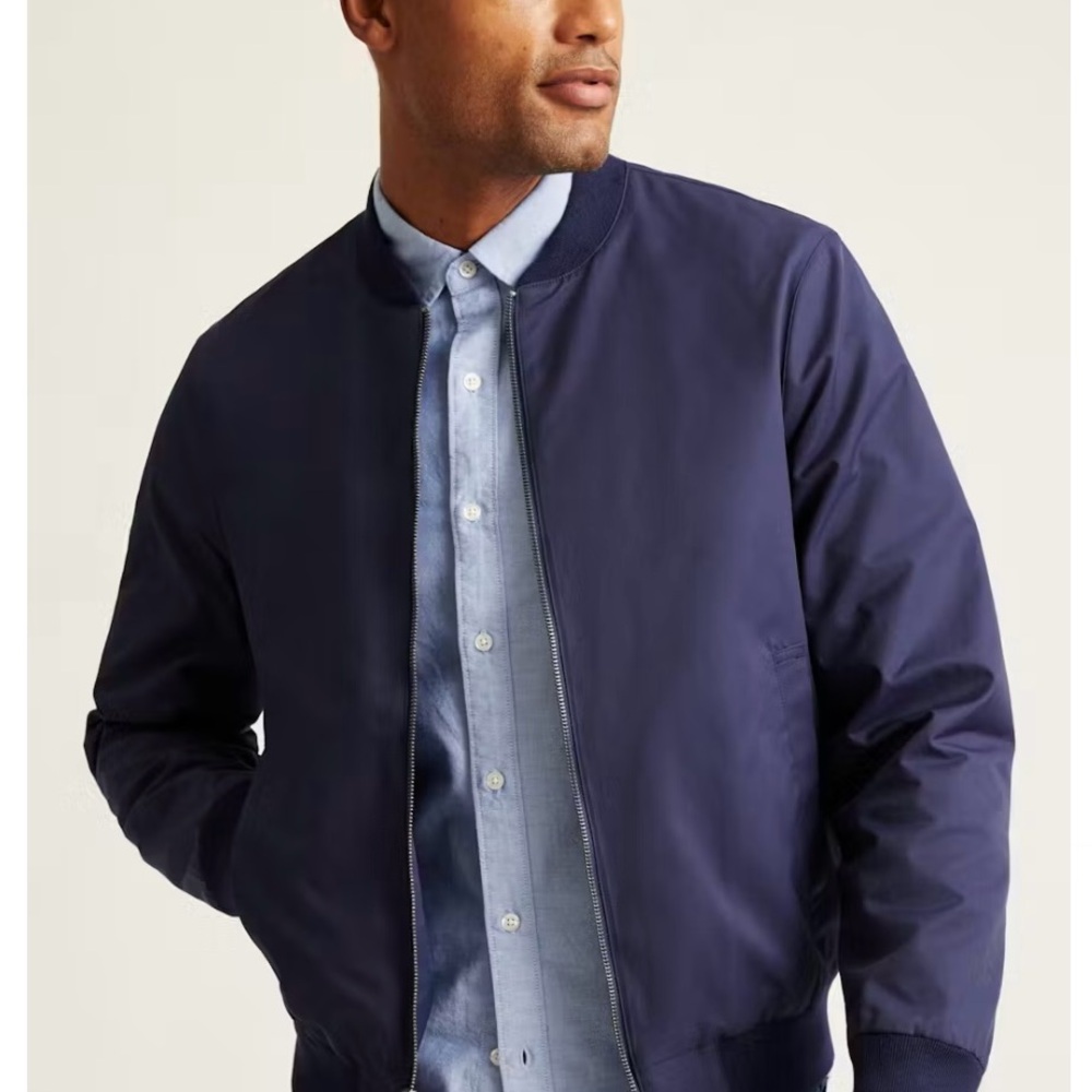 Bonobos Boulevard Navy Bomber Jacket Large